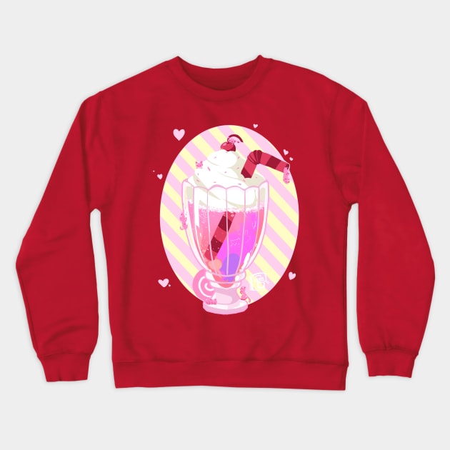 Milkshake Kittens Crewneck Sweatshirt by Binoftrash